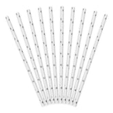 Silver Star Straws 10pk - The Party Room